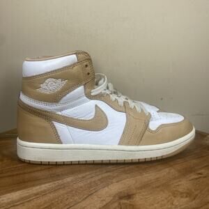Nike Air Jordan 1 Retro Og High Praline Womens Tan White Size 7 Shoes FN6622-201